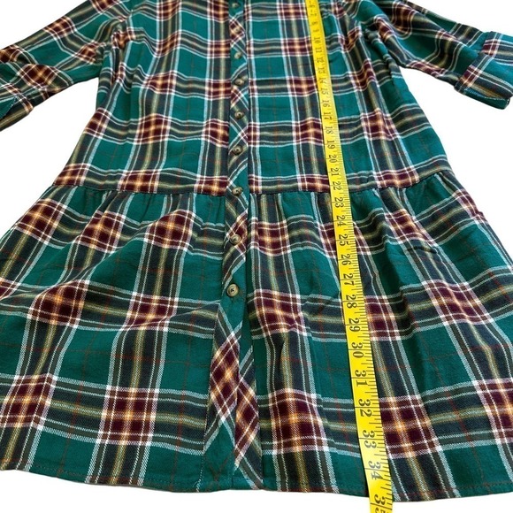 Nwt Billy T Happy Camper Plaid Shirtdress Medium - Picture 7 of 10